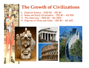 750 BC to AD 500 Rome and Early Christianity