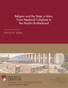 Religion and the State in Islam