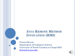 java remote method invocation (rmi)