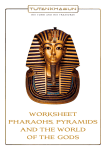 WORKSHEET PHaRaOHS, PyRamidS and THE WORld Of THE gOdS