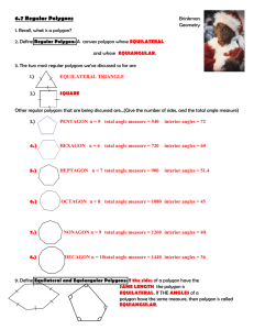 6.7 Regular Polygons