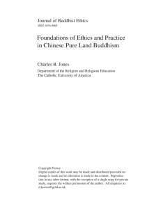 Foundations of Ethics and Practice in Chinese Pure Land Buddhism