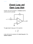 Closed and Open Loop Gain
