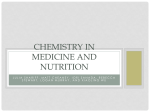 Chemistry in Medicine and Nutrition