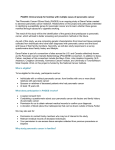 PAGES: Clinical study for families with multiple cases of pancreatic