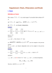 Supplement: Basis, Dimension and Rank