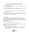 9.3 Tests about a Population Mean (Day 1) Answers