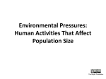Environmental Pressures: Human Activities That Affect