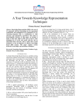 A Tour Towards Knowledge Representation Techniques