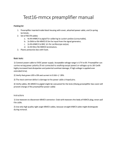 Detailed specifications of AMP-16