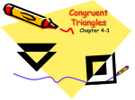 Congruent Triangles