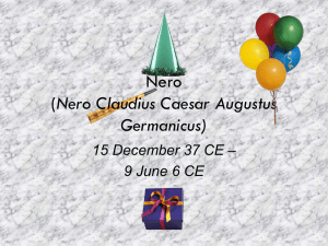Nero Claudius Caesar Augustus Germanicus) 15 December 37 CE