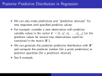 Posterior Predictive Distribution in Regression