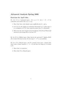 Advanced Analysis Spring 2006