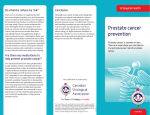Prostate cancer prevention - Canadian Urological Association