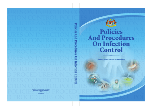 policy and procedure infection control (i