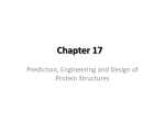 Lecture 10 - Prediction, Engineering, Design of Protein Structures