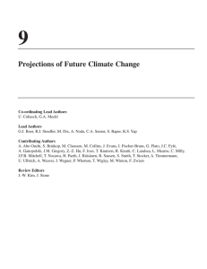 Projections of Future Climate Change