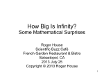 How Big Is Infinity?