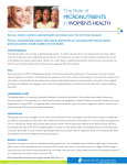 The Role of MICRONUTRIENTS In WOMEN`S HEALTH