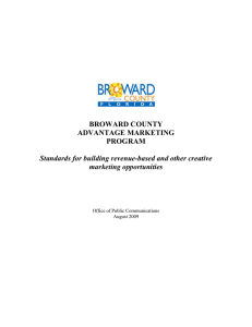 Broward County Advantage Marketing Program