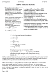 shm INTRO - Mrs Physics