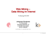 Web Mining – Data Mining im Internet