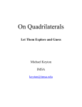 On Quadrilaterals