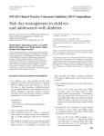 Sick day management in children and adolescents with