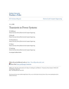 Transients in Power Systems - Purdue e-Pubs
