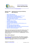 Amino Acid Disorders