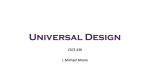 Universal Design - CS Course Webpages