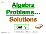 Lesson 9 Solutions - Adjective Noun Math