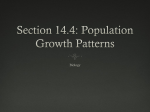 Section 14.4: Population Growth Patterns