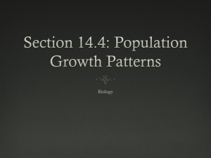 Section 14.4: Population Growth Patterns