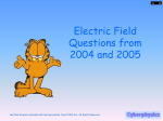 Electric fields - Questions 2004/5