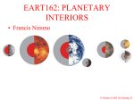 EART162: PLANETARY INTERIORS - UC Santa Cruz