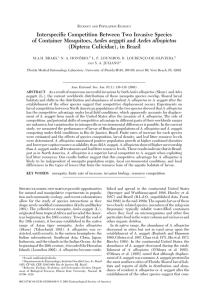 Interspecific Competition Between Two Invasive Species of