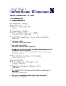 Current Opinion in Infectious Disease