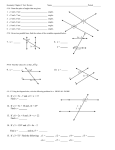 Geometry Chapter 3 Review