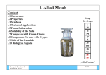 1. Alkali Metals - fh