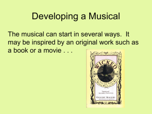 Developing a Musical