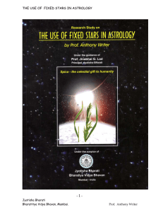 the use of fixed stars in astrology