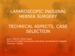 LAPAROSCOP*C *NGU*NAL HERN*A SURGERY TECHN*CAL