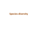 Drivers of Species diversity