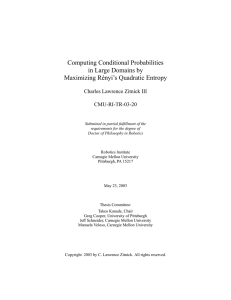 Computing Conditional Probabilities in Large Domains by