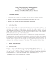 Reading 7a: Joint Distributions, Independence