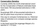 Conservation Genetics