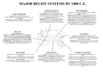MAJOR BELIEF SYSTEMS BY 1000 C.E.