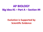 AP BIOLOGY Big Idea #1 * Part A * Part #4
